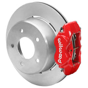 Wilwood Chevrolet/GMC C1500 rear 12.19-inch brake assembly, red Dynalite caliper and plain face rotor