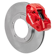 Wilwood Porsche 911 front 11.10-inch brake assembly, red D31 caliper and plain face rotor