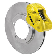 Wilwood Porsche 911 front 11.10-inch brake assembly, yellow D31 caliper and plain face rotor