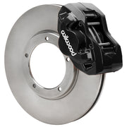 Wilwood Porsche 911 (1969–1983) front 11.10 × 0.80-inch brake assembly, black D45 caliper and plain face rotor