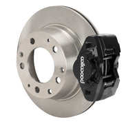 Wilwood Porsche 911 (1984–1989) rear 11.42 × 0.95-inch brake assembly, black D31 caliper and plain face rotor