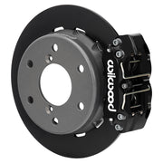 Wilwood black NDPR rear caliper beside the assembled 11.60-inch plain rotor and hat for Can-Am Maverick R