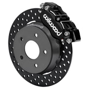 Wilwood front NDPR assembly for Polaris RZR Pro R/Turbo R, black caliper and 11.25-inch drilled rotor