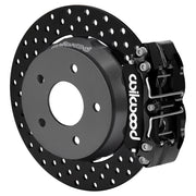 Wilwood rear NDPR assembly for Polaris RZR Pro R/Turbo R, black caliper and 11.25-inch drilled rotor