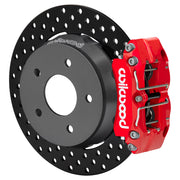 Wilwood rear NDPR assembly for Polaris RZR Pro R/Turbo R, red caliper and 11.25-inch drilled rotor