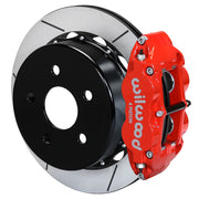 Wilwood rear Forged Narrow Superlite 4R assembly for Jeep Wrangler JL, red caliper and 13.5-inch gt slotted rotor