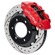 Wilwood front Forged Narrow Superlite 6R assembly for GM K-Series/Blazer/Jimmy 6-Lug 4x4, red caliper and 12.88-inch srp drilled and slotted rotor