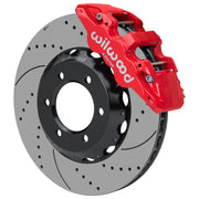 Wilwood front AERO6 assembly for GM K-Series/Blazer/Jimmy 6-Lug 4x4, red caliper and 15-inch srp drilled and slotted rotor