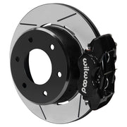 Wilwood rear Forged Dynalite Internal assembly for GM K-Series/Blazer/Jimmy 6-Lug 4x4, black caliper and 12.19-inch gt slotted rotor