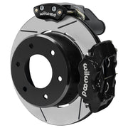 Wilwood rear Forged Dynalite Internal assembly for GM K-Series/Blazer/Jimmy 6-Lug 4x4, black caliper and 12.19-inch gt slotted rotor, with electric parking caliper