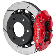 Wilwood rear Forged Narrow Superlite 4R assembly for GM K-Series/Blazer/Jimmy 6-Lug 4x4, red caliper and 12.88-inch gt slotted rotor