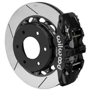 Wilwood rear AERO4 assembly for GM K-Series/Blazer/Jimmy 6-Lug 4x4, black caliper and 14-inch gt slotted rotor