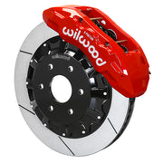 Wilwood front TX6R rotor-and-caliper assembly for Ford F-150, with a 15.5-inch GT-slotted rotor