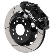 Wilwood black XRS6R front caliper with 13.06-inch slotted rotor, assembled brake view for 1963–1987 Chevrolet / GMC Trucks with Aluminum ProSpindles