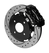 Wilwood Black Dynalite 12.19-inch SRP Drilled/Slotted Front Brakes — Mitsubishi Lancer, four-lug applications components — product view 2