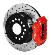 Wilwood Old-Style Big Ford Red Caliper Rear Kit — 12.19-inch SRP Rotors, Parking Brake, 2.36-inch Offset components — product view 2