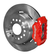 Wilwood Red Rear Disc & Parking Conversion — 2.36-inch Old-Style Big Ford, Plain 12.19-inch Rotors components — product view 2