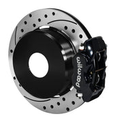 Wilwood SRP Rear Parking Brakes with Undrilled Hats — Black Dynalite, Currie Old Big Ford, 12.19-inch components — product view 2