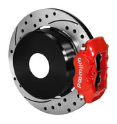 Wilwood Red Rear Parking-Brake Conversion for Old-Style Currie Ford — 12.19-inch SRP, Blank Wheel Patterns components — product view 2