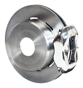 Wilwood Plain-Rotor Rear Kit for Currie Old Ford Ends — Polished Calipers, 12.19-inch, Blank-Pattern Parking Hats components — product view 2