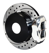 Wilwood Currie New-Style Ford Polished Rear Brakes — 12.19-inch SRP Parking Rotors, Undrilled Hat Patterns components — product view 2