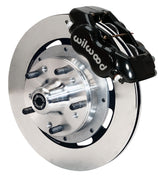 Wilwood Dynalite Front Hub Kit for classic GM and listed Ridetech pin-spindle applications — 12.19-inch Plain, Black components — product view 2