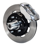 Wilwood Polished Front Dynalite Hub Conversion for 1955–1957 Chevrolet — Plain-Face Rotors, 12.19-inch components — product view 2