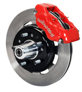 Wilwood 1955–1957 Chevrolet passenger cars — Red Dynalite Front Hub Kit, 12.19-inch Plain components — product view 2