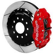 Wilwood 12.88-inch GT Slotted Superlite 4R Rear Disc & Parking-Brake Kit, Red — Chevrolet Corvette C5/C6 and Cadillac XLR components — product view 2