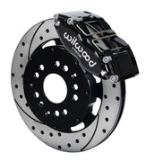 Wilwood Black Dynapro Dust-Seal 12.19-inch SRP Drilled/Slotted Front Brakes — Mitsubishi Eclipse / Eagle Talon / Dodge Avenger / Chrysler Sebring Coupe components — product view 2