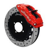 Wilwood Scion xA / xB and Toyota Echo Front Kit — Red Superlite 4, 12.88-inch SRP Drilled/Slotted components — product view 2