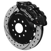 Wilwood Black Superlite 6R 12.88-inch SRP Drilled/Slotted Front Brakes — 1988–1996 Chevrolet Corvette C4 components — product view 2