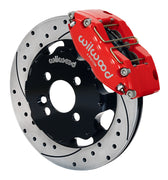 Wilwood selected four-lug Mini Cooper / Cooper S Front Kit — Red Dynapro Dust-Seal, 12.19-inch SRP Drilled/Slotted components — product view 2