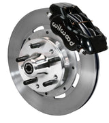 Wilwood Dynalite Front Hub Kit for listed 1970–1978 GM 11-inch-rotor spindles — 12.19-inch Plain, Black components — product view 2