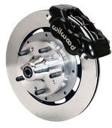 Wilwood Forged Dynalite Internal front brake assembly with black caliper and plain rotors
