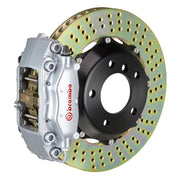 Upgrade your 964 Carrera (1989-94) with Brembo's Gran Turismo Rear Big Brake Kit: 4-piston calipers, FM1000 pads, 328mm x 28mm cross-drilled rotors, braided lines, and CNC mounting hardware. Top-notch performance with everything needed for excellent braking.