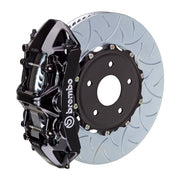 The Brembo Gran Turismo Front Big Brake Kit for 993 C2/C4 includes GT 4-Piston calipers, FM1000 performance pads, 350mm x 34mm high-carbon rotors, Goodrich braided lines, and CNC billet mounting hardware. It’s a complete, top-tier braking solution for street and performance use.