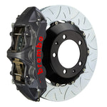 Upgrade your 993 C4S/993 Turbo with the Brembo GT-S Black Hard Anodized Big Brake Kit. This kit boasts 6-Piston cast monobloc calipers paired with FM1000 pads, 350mm x 34mm TY3 high-carbon rotors, Goodrich braided lines, and precision CNC billet hardware, providing an unbeatable braking experience.