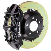 Brembo Gran Turismo Front Big Brake Kit for 964 C2 Turbo/3.6 Turbo. Transform your 964 C2 Turbo/3.6 Turbo with the Brembo Gran Turismo Front Big Brake Kit. This high-performance kit features GT 6-Piston calipers, FM1000 pads, 355mm x 32mm cross-drilled rotors, braided brake lines, and CNC billet mounting hardware.