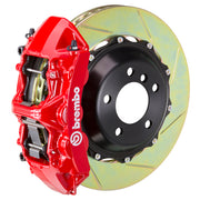 Upgrade your 964 Carrera 4 (1989-94) with Brembo's Gran Turismo Front Big Brake Kit: GT 6-piston calipers, FM1000 pads, 355mm x 32mm cross-drilled rotors (TY1 or TY3), braided lines, and CNC mounting hardware. Premium performance with all essentials included for top braking.
