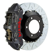 Upgrade your 964 C2 Turbo/3.6 Turbo (1991-94) with the Brembo GT-S Black Hard Anodized Front Big Brake Kit. This kit includes 6-Piston Cast Monobloc calipers with FM1000 pads, 355mm x 32mm Cross Drilled rotors, Goodrich braided lines, and CNC Billet mounting hardware. Experience unmatched performance with Brembo!