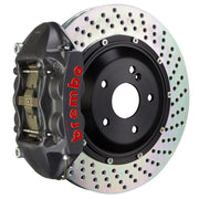 Brembo Gran Turismo Rear Brake Kit for 987 Boxster, 345mm discs, 4-piston calipers, FM1000 pads, all hardware included. Shop now at PMB Performance.