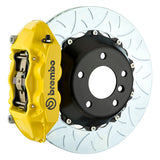 Brembo Gran Turismo Front Brake Kit for 987 Boxster, 345mm discs, 4-piston calipers, FM1000 pads, all hardware included. Shop now at PMB Performance.
