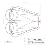 Chillout Systems 4-Inch Carbon Fiber Dual NACA Duct
