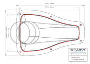 Chillout Systems 3" Ultra Transparent NACA Duct