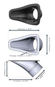 Competition Motorsport Chillout Systems 4" Carbon Fiber NACA Duct
