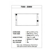 CSF Aluminum Radiator for BMW 1, 2, 3 and 4 Series (F-Chassis), product view 3
