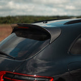Rennline Carbon Fiber Upkick Spoiler for Macan: Premium hand-laid carbon fiber for a sporty OEM+ look. Easy, reversible install. Shop now at PMB Performance.