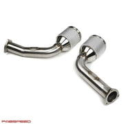 Fabspeed Sport Catalyst Downpipes for Audi RS6 and RS7 (C8), product view 5