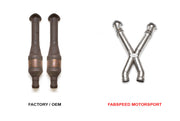 Fabspeed Secondary Cat Bypass X-Pipe for Aston Martin DB9, product view 2